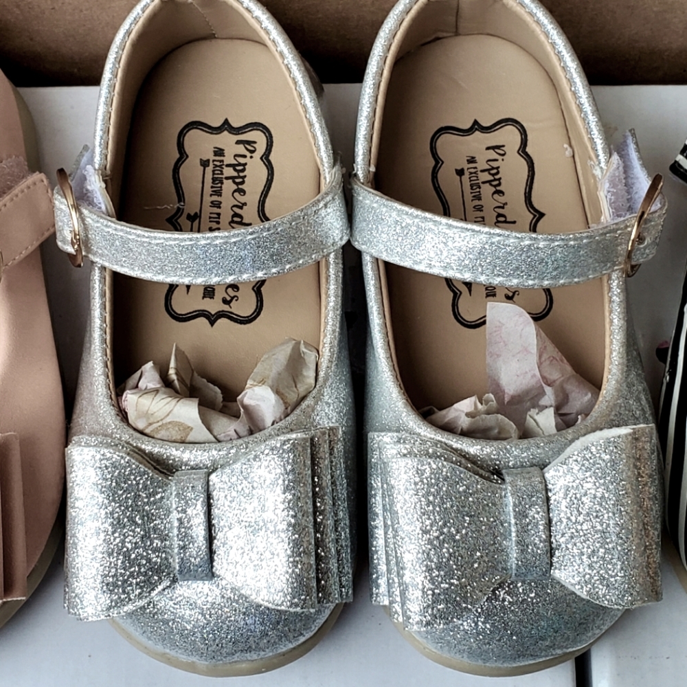 Pipperdoodles silver glitter size 22